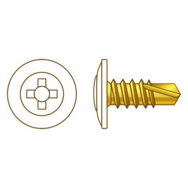 White Button Head Self Drilling Screw