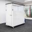 Protecta Cube with slide out base shelf and Electrical outlets