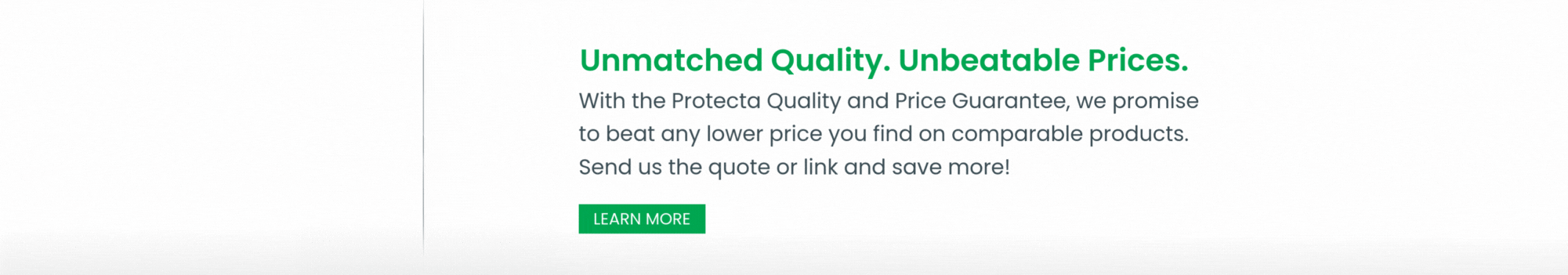 Quality and Price Guarantee Web Banner